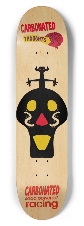 Thoughts Escaping Skull 7.75 7-3/4 Skateboard Deck