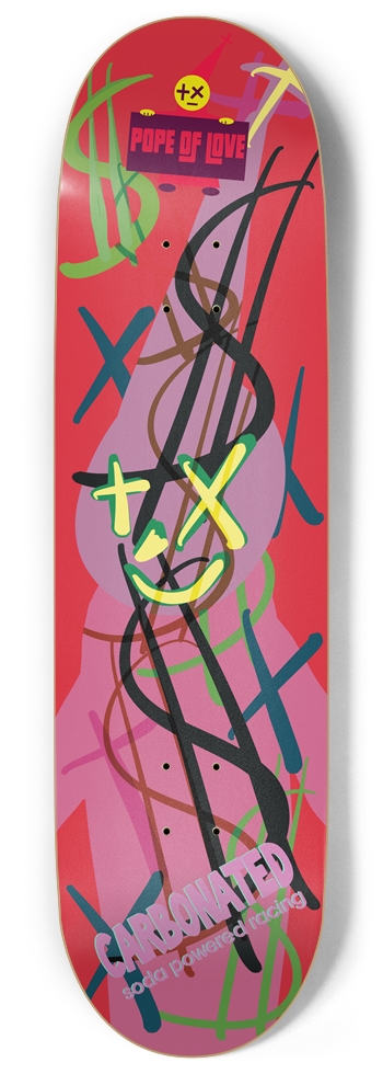 Pope of Love Abstract 9 inch 9 Inch Skateboard
