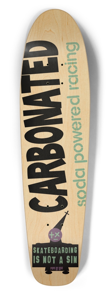 Skateboarding is Not A Sin cruiser Bottle Tail