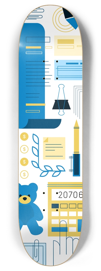 CHild Tax Credit 8 Inch Skateboard Deck