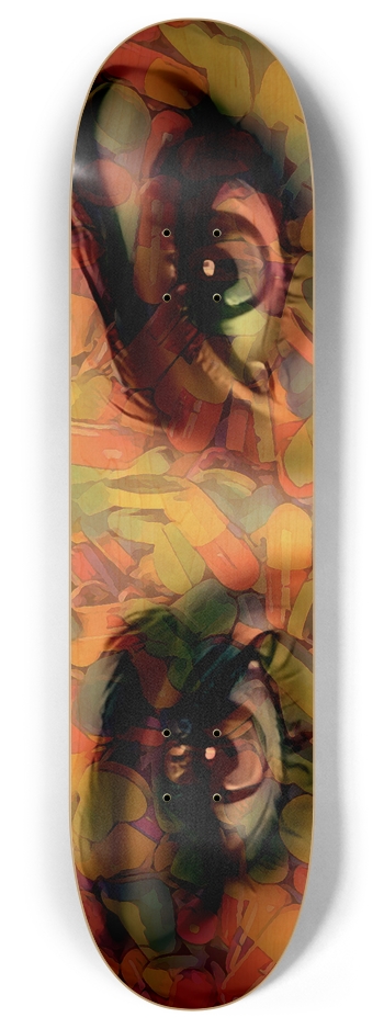 Too Many Pills 8 Inch Skateboard Deck