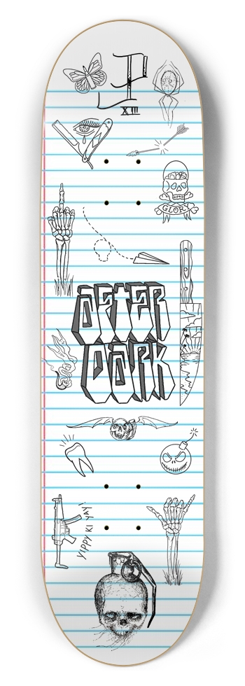 Jason Art 2.0 Lines 8-1/2 Skateboard Deck