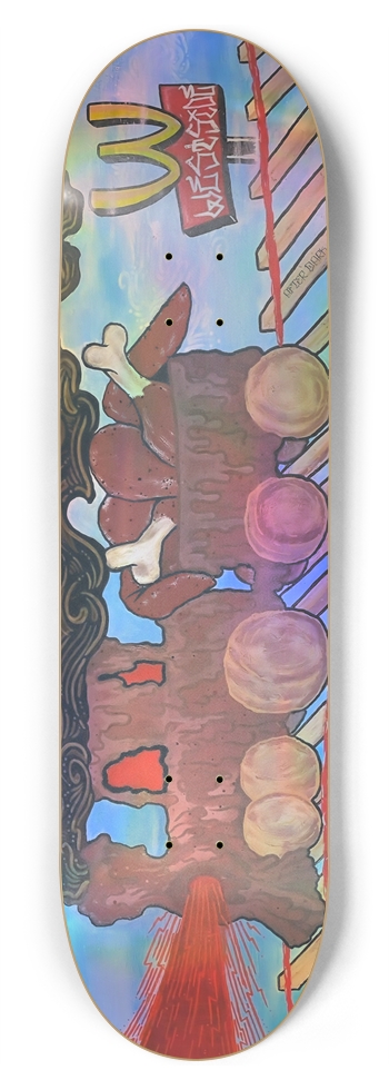 Biscuits and Gravy Train 8-3/4 Inch Skateboard