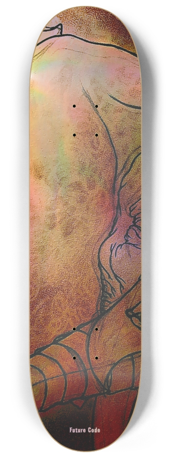 SS 1 - Triptych Holographic  W 8.25” x L32.375” 8-1/4 Skateboard Deck