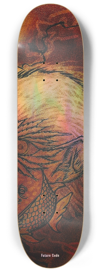 SS 3 - Triptych Holographic W 8.25” x L 32.375” 8-1/4 Skateboard Deck