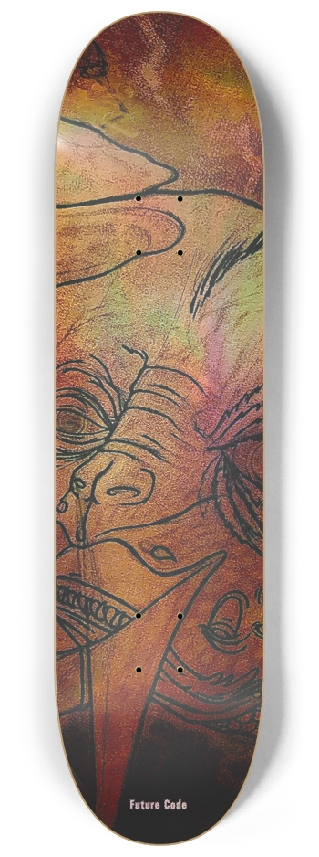 SS 2 - Triptych Holographic W 8.25” x L 32.375” 8-1/4 Skateboard Deck