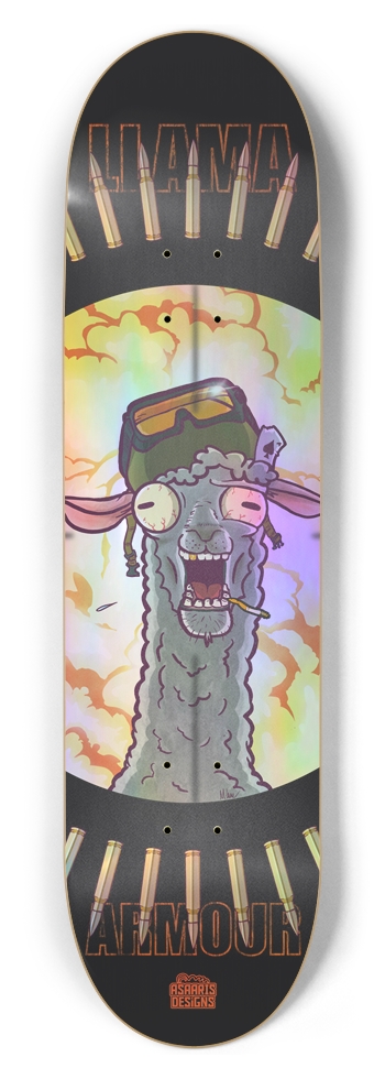 Llama Armour Holographic 8-1/2 Skateboard Deck