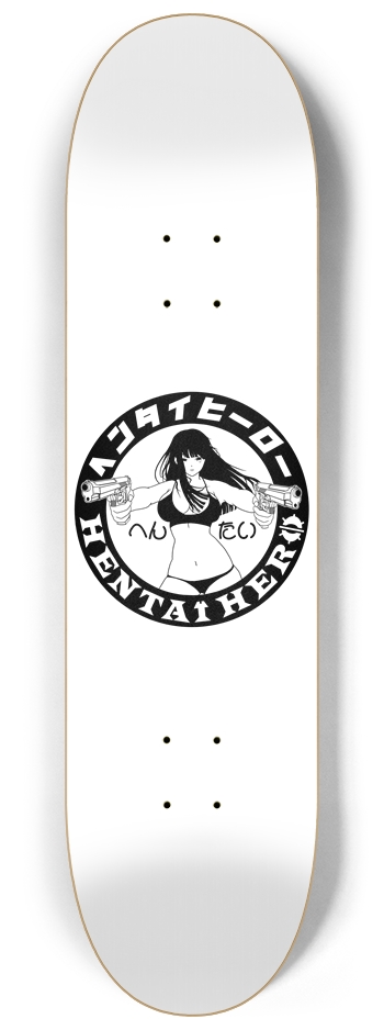 Double Guns Girl 8-1/4 Skateboard Deck