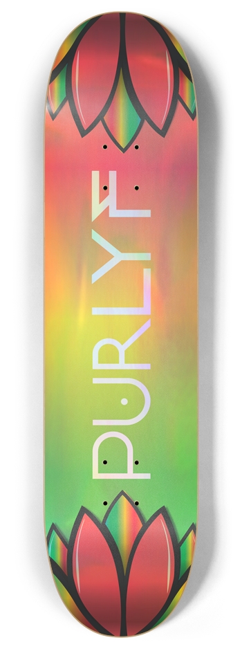 PURLYF holograph 8 Inch Skateboard Deck