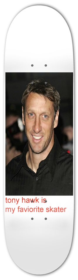 The Tony Deck 8.5" 8-1/2 Skateboard Deck