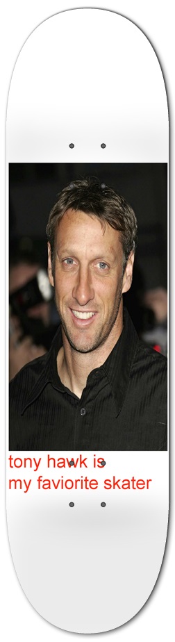 The Tony Deck 8.25" 8-1/4 Skateboard Deck