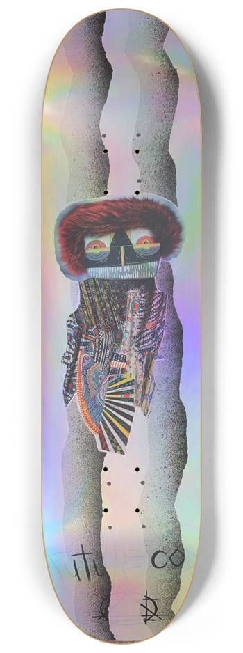 Exhibit A - Holographic W 8.25” x L 32.375” 8-1/4 Skateboard Deck