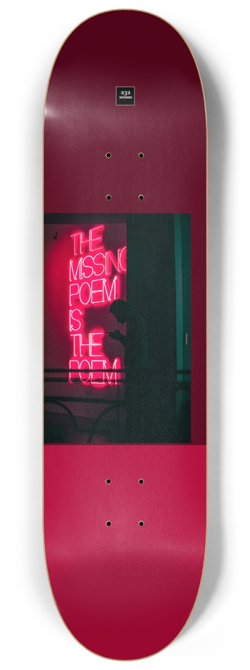Missing Words 8-1/4 Skateboard Deck