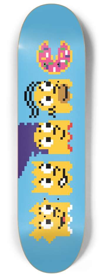 Springfield Ghosts 8-1/4 8-1/4 Skateboard Deck