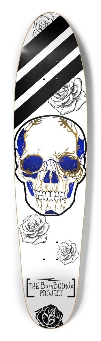 Electric Sugar Skull Long Board Longboard Shape