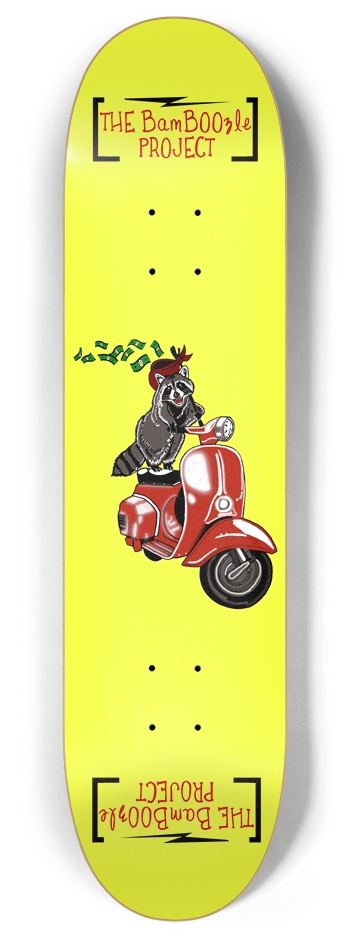 Scoot the Loot Deck - Size: 8 x 32 Inches 8 Inch Skateboard Deck