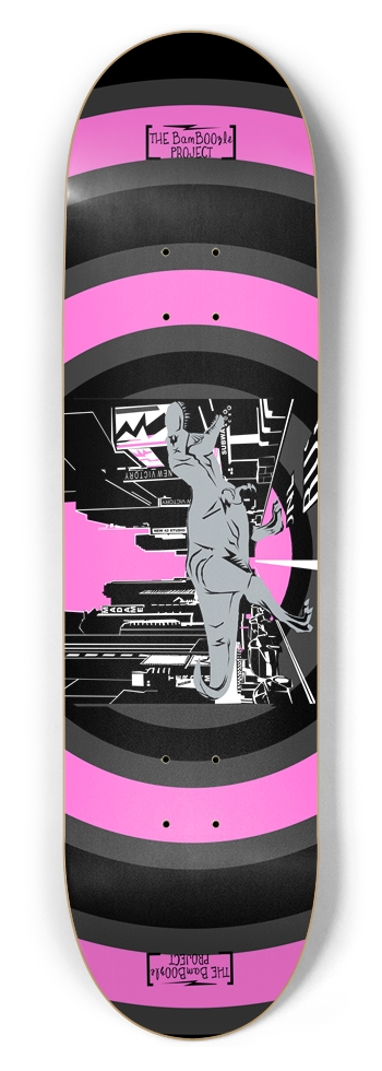 T-Rex in Times Square Deck - Size: 8.5 x 32 Inches 8-1/2 Skateboard Deck