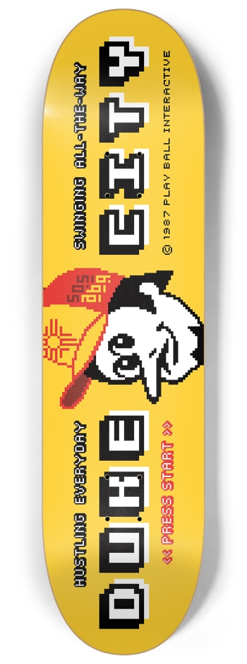 8-bit Duke 8-1/4 8-1/4 Skateboard Deck