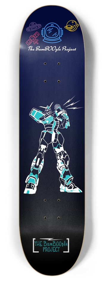 Robot Karaoke Deck - Size: 8 x 32 Inches 8 Inch Skateboard Deck