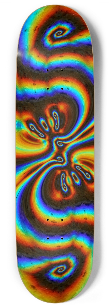 Rainbow Vortex 9 Inch Skateboard 9 Inch Skateboard