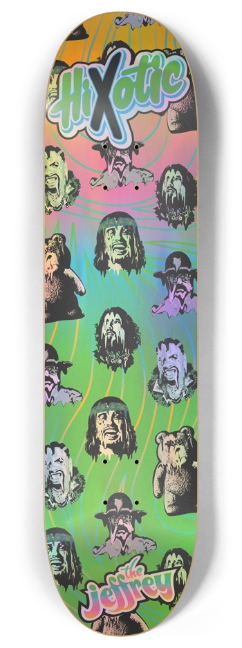 Jeffrey many faces 8 Inch Skateboard Deck