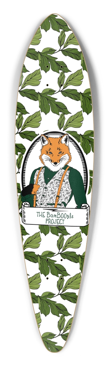 Gentleman Fox Long Board Pintail Longboard