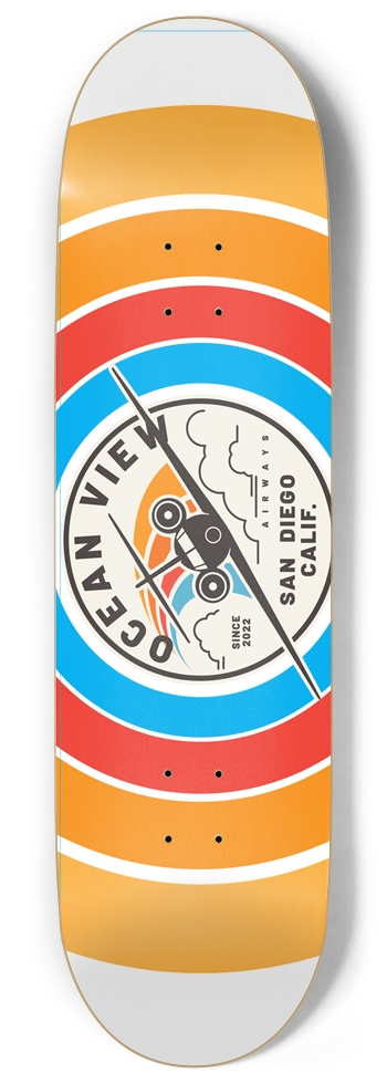 Ocean View Airways 9 Inch Skateboard