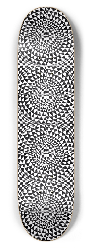 Onyx and Pearl 7-3/4 Skateboard Deck