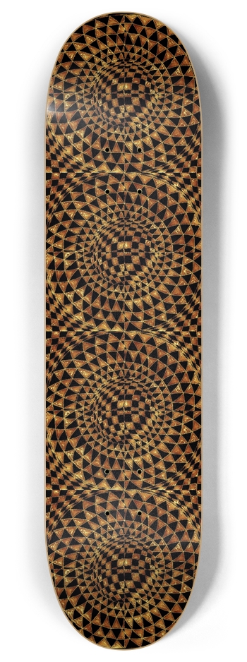 Golden Tiger’s Eye 8 Inch Skateboard Deck