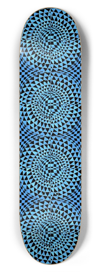Blue Lace Agate 7-3/4 Skateboard Deck