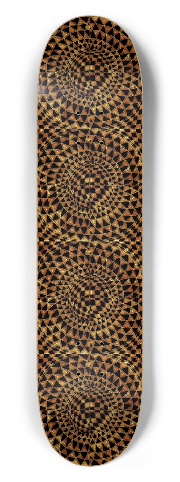 Golden Tiger’s Eye 7-1/2 Skateboard Deck