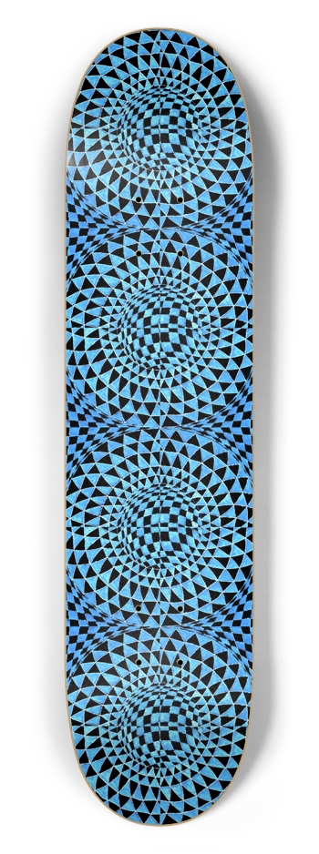 Blue Lace Agate 7-1/2 Skateboard Deck
