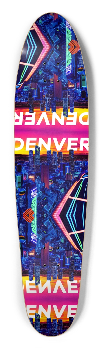 Reppin' Denver Longboard Shape