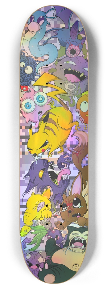 F*k you Pikachu 8 Inch Skateboard Deck