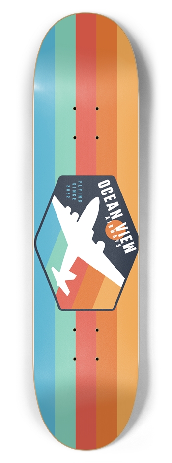 OVA Chemtrail II 7-3/4 Skateboard Deck