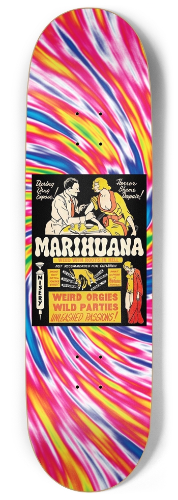 Pulp Fiction Novel Series Marahuana 9.0 9 Inch Skateboard