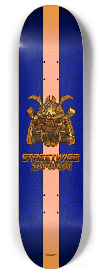 Tiger's Eye Samurai - 8" Popsicle 8 Inch Skateboard Deck