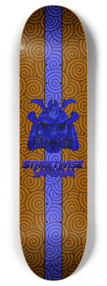 Lapis Lazuli Samurai - 8" Popsicle 8 Inch Skateboard Deck