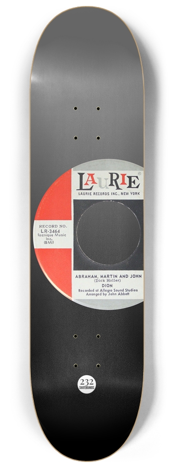 Abraham, Martin, and John 8-1/4 Skateboard Deck