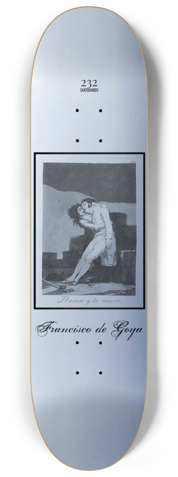 El Amor y La Muerte (Francisco de Goya) 8-1/4 Skateboard Deck