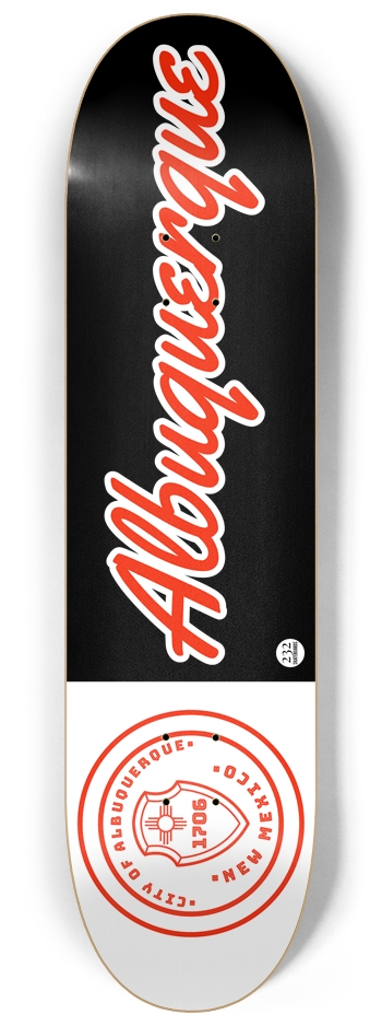 Albuquerque 8-1/4 Skateboard Deck