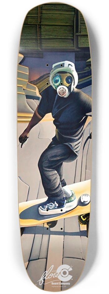 Mask Series 9 - Custom Skateboard Square Nose