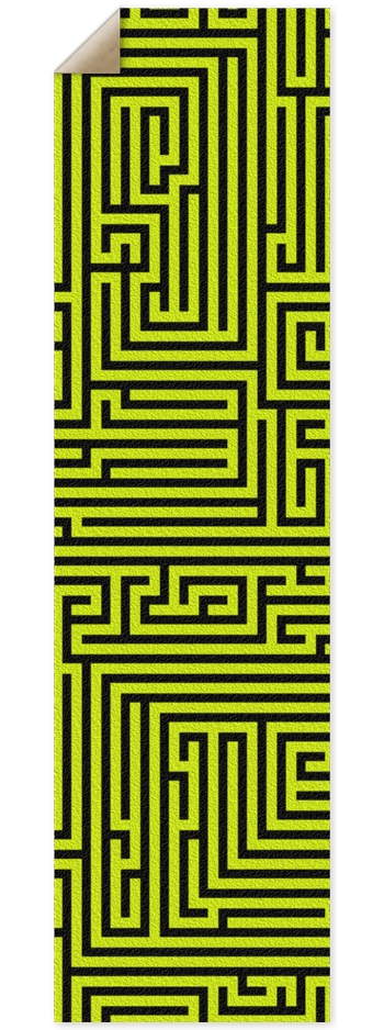 Yellow Maze Griptape 9 x 33 Inch Griptape
