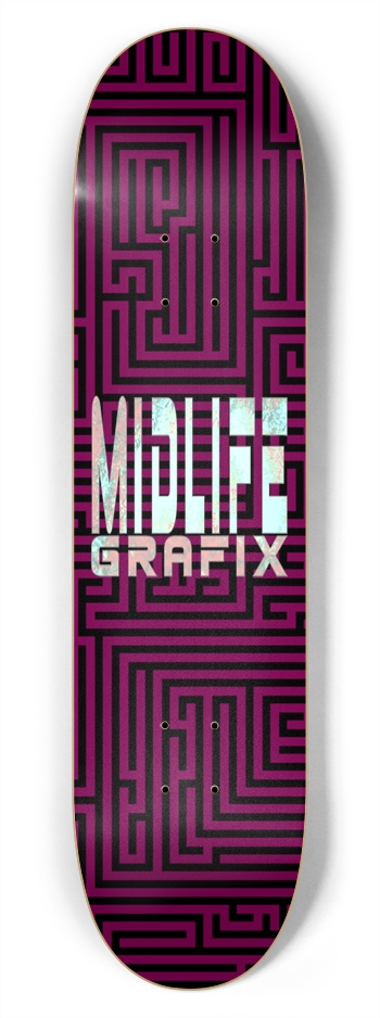 Midlife Grape Maze Popsicle Deck 7-3/4 Skateboard Deck
