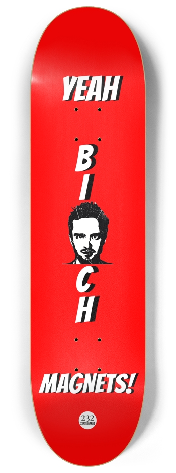 Magnets!! 8-1/4 Skateboard Deck