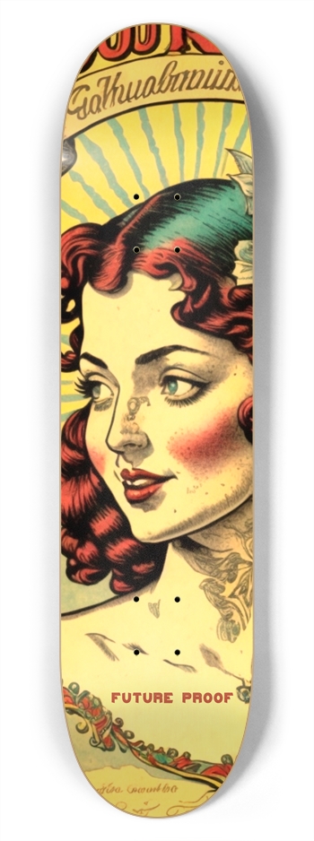 Circus Princess 7-3/4 Skateboard Deck