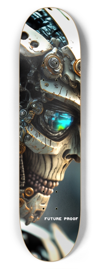 Biomech Skull 7-3/4 Skateboard Deck