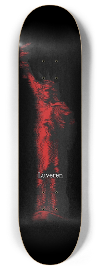 Statue Of Liberty Red Luveren Deck 8 Inch Skateboard Deck