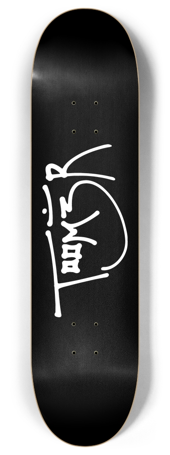 Classic T00M3R Logo 2022 Black 8 Inch Skateboard Deck