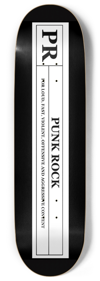 Rated "PR" Punk Rock Custom Skateboard 9 Inch Skateboard